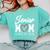 Senior Mom Class Of 2026 Graduation Premium Tri-Blend Comfort Colors Sweatshirt Chalky Mint