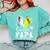 Senior Papa Class Of 2026 Baseball Softball Graduation Heart Comfort Colors Sweatshirt Chalky Mint