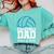 Senior Volleyball Dad Class Of 2025 Graduation Graduate Comfort Colors Sweatshirt Chalky Mint