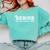 Senior Volleyball Dad Class Of 2026 Graduation Graduate Comfort Colors Sweatshirt Chalky Mint