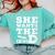 She Wants The EdD Graduation Doctorate EdD Graduate Comfort Colors Sweatshirt Chalky Mint