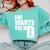 She Wants The MD Shirt Medical Graduation Doctor Comfort Colors Sweatshirt Chalky Mint