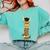 SmileteesGrad Llama Graduation T-Shirt Comfort Colors Sweatshirt Chalky Mint