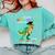 So Long Kindergarten Graduation Class 2025 Dinosaur Kids Comfort Colors Sweatshirt Chalky Mint