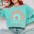 Social Worker Work MSW BSW Graduation 2024 Masters Degree Comfort Colors Sweatshirt Chalky Mint