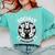 Socially Awkward Cute Introvert Cat Meme Anti-Social Club Comfort Colors Sweatshirt Chalky Mint
