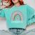 Sociologist Sociology Teacher Graduation Rainbow Comfort Colors Sweatshirt Chalky Mint