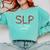 Speech Therapy Graduation For CCC-SLP Therapist Comfort Colors Sweatshirt Chalky Mint