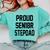 Stepfather SEN18R Graduation Party Stepdad Senior 2018 Shirt Comfort Colors Sweatshirt Chalky Mint