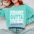 Straight Outta Fifth Grade Class Of 2018 Graduation Comfort Colors Sweatshirt Chalky Mint