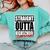Straight Outta High School Class Of 2023 Graduation Comfort Colors Sweatshirt Chalky Mint