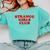 Strange Girls Club Weird Antisocial Introvert Humor Comfort Colors Sweatshirt Chalky Mint
