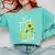 Sunflower Teach Love Inspire Cool Graduation Teacher School Comfort Colors Sweatshirt Chalky Mint