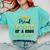 Super Proud Little Sister Of 2025 Graduate Graduation Family Comfort Colors Sweatshirt Chalky Mint