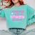 I Survived Cosmetology School Graduation Cosmetology Grad Comfort Colors Sweatshirt Chalky Mint