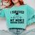 I Survived My Mom's Nursing Degree Nursing School Graduation Comfort Colors Sweatshirt Chalky Mint
