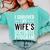 i Survived My Wife Doctorate Program PHD Wife Graduation Comfort Colors Sweatshirt Chalky Mint
