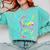 Tie Dye Happy Last Day Of School Graduation Teacher Student Comfort Colors Sweatshirt Chalky Mint