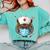 Tiger Nurse RN ER Nursing School Graduation Comfort Colors Sweatshirt Chalky Mint