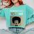 Unapologetically MSW-Ish Student Graduation Afro Comfort Colors Sweatshirt Chalky Mint