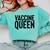 Vaccine Queen Nursing Graduation Shirt Comfort Colors Sweatshirt Chalky Mint