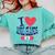 Vet Tech I Love Veterinary Technician Graduation Comfort Colors Sweatshirt Chalky Mint