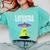 I Wanna Go Home Introvert UFO UAP Flying Saucer Trippy Alien Raglan Baseball Tee Comfort Colors Sweatshirt Chalky Mint