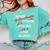 Woman Law Degree Graduation Diploma Party Comfort Colors Sweatshirt Chalky Mint