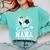 Women's Senior Nana Class Of 2026 Soccer Graduation Heart Comfort Colors Sweatshirt Chalky Mint