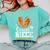 Women's Senior Niece Class Of 2026 Basketball Graduation Heart Comfort Colors Sweatshirt Chalky Mint