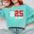 Wrestling Senior Night Wrestling Senior 2025 Graduation 75 Comfort Colors Sweatshirt Chalky Mint