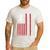 4th Of July US Flag Cheer Dad Shirt For Father's Cheer Men's Casual T-Shirt White