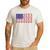 American Flag Fishing-Shirt Men Kids Bass Fish Dad Patriotic Men's Casual T-Shirt White