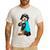 Bernedoodle I Love Dad Tattoo Apparel Dog Dad Dads Men's Casual T-Shirt White