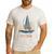 Cat Dad Vintage Catamaran Sailing Men's Casual T-Shirt White
