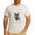 Cat Daddy Ugly Christmas Sweater Pajama Kitty Cat Lover Xmas Men's Casual T-Shirt White