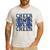 Cheer Dad Daddy Bow Sport Cheerleader Cheerleading Blue Men's Casual T-Shirt White