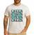Cheer Dad Daddy Bow Sport Cheerleader Cheerleading Teal Blue Men's Casual T-Shirt White