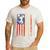 Cheerleader Dad Cheer Dad American US Flag Father Team Men's Casual T-Shirt White