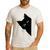 Curious Cat Peeking Sneaky Cat Cat Mom Cat Dad Men's Casual T-Shirt White Curious Cat Peeking Sneaky Cat Cat Mom Cat Dad Men's Casual T-Shirt White