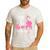 Dad Of B-Day Girl Flamazing Pink Flamingo Birthday Party Men's Casual T-Shirt White Dad Of B-Day Girl Flamazing Pink Flamingo Birthday Party Men's Casual T-Shirt White