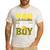 Dad Of The Birthday Boy Construction Truck Men's Casual T-Shirt White