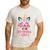 Dad Of The Birthday Girl Family Matching Unicorn Birthday Men's Casual T-Shirt White