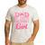 Dad Of The Birthday Girl Family Pink Coquette Bow Men's Casual T-Shirt White Dad Of The Birthday Girl Family Pink Coquette Bow Men's Casual T-Shirt White