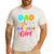 Dad Of The Birthday Girl Painting Art Birthday Girl Family Men's Casual T-Shirt White