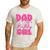 Dad Of The Birthday Girl Pink Bow Birthday Girl Family Men's Casual T-Shirt White