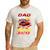 Dad Of The Birthday Racer Race Car Party Family Matching Men's Casual T-Shirt White Dad Of The Birthday Racer Race Car Party Family Matching Men's Casual T-Shirt White