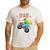 Dad Building Blocks Monster Truck Dinosaur Birthday Men's Casual T-Shirt White