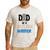 Dad Of A Hip Dysplasia Warrior Beige Blue Hip Dysplasia Men's Casual T-Shirt White