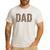 Dad Leopard Print Fathers Day Men's Casual T-Shirt White Dad Leopard Print Fathers Day Men's Casual T-Shirt White
